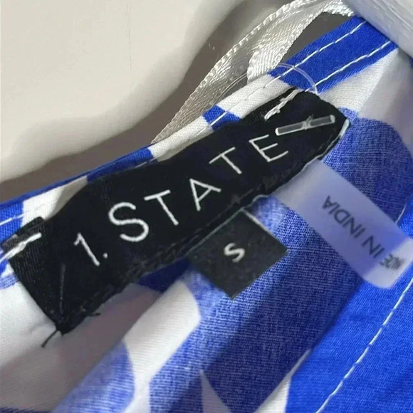 1 State Blue and White Maxi Dress - Picture 7 of 12